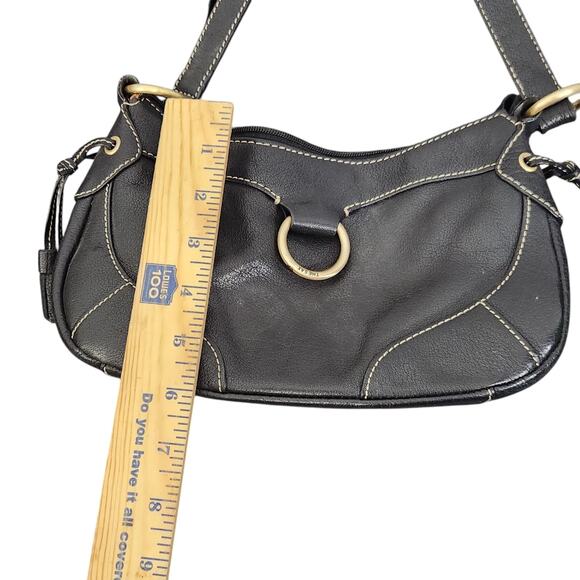 THE SAK BROWN LEATHER PURSE TASSELS SMALL SHOULDER BAG GOLD Y2k 90s 2000s HOBO - Picture 11 of 11